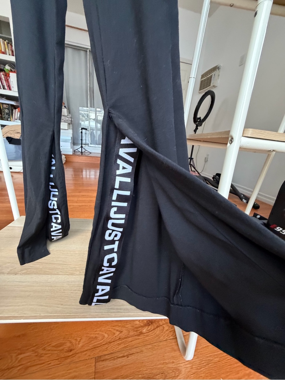 Just Cavalli Black Boot Cut Pants